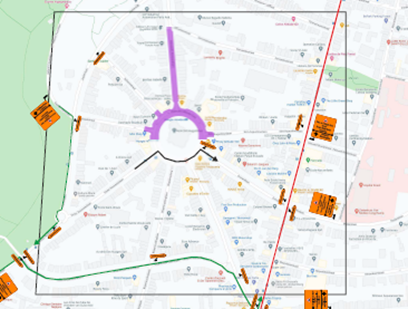 Plan déviation du 14 ou 21 02 au 21 03 22