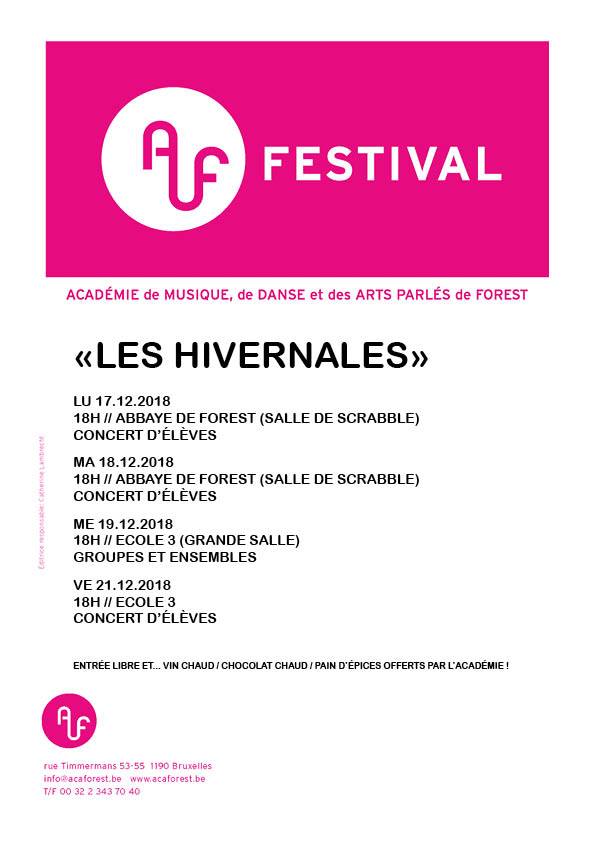 Hivernales académie de Forest 2018