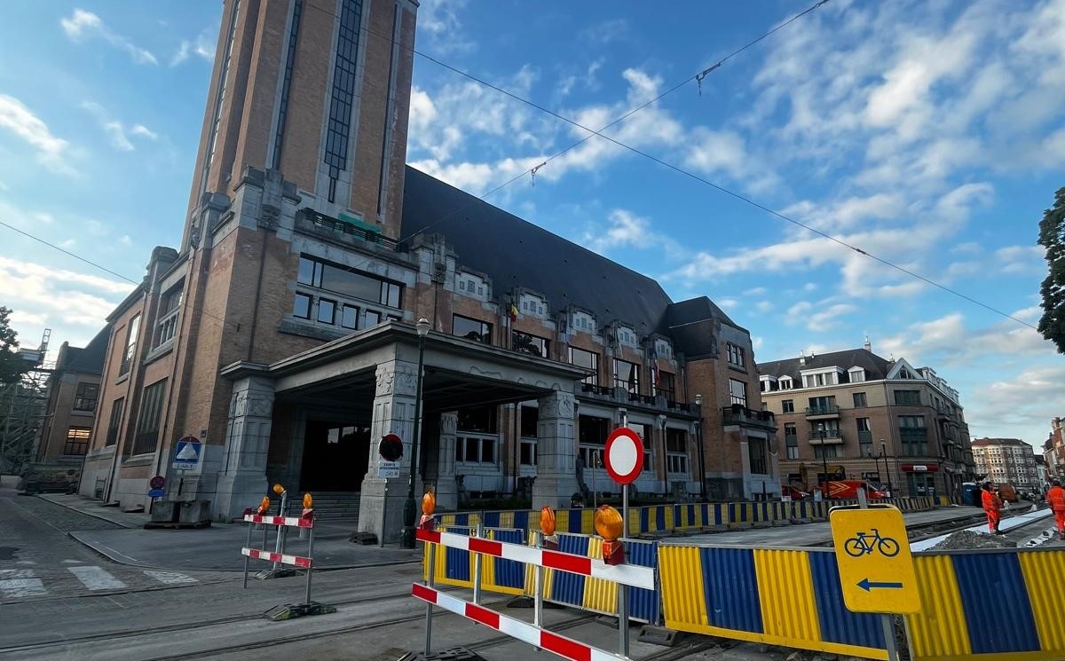 Wegenwerken rond het gemeentehuis