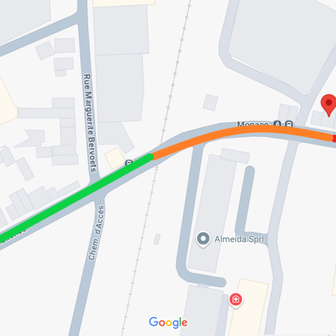 chaussée de Bruxelles - courbe Monaco